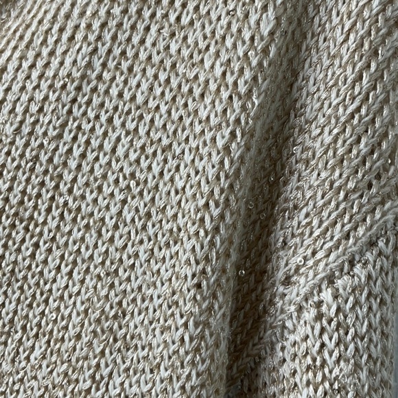 Marled - Open Collar Tan Sweater Size XS - Picture 8 of 15